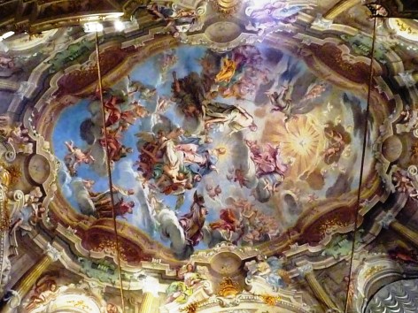 affresco della volta dell' oratorio di san Filippo di Giacomo Boni