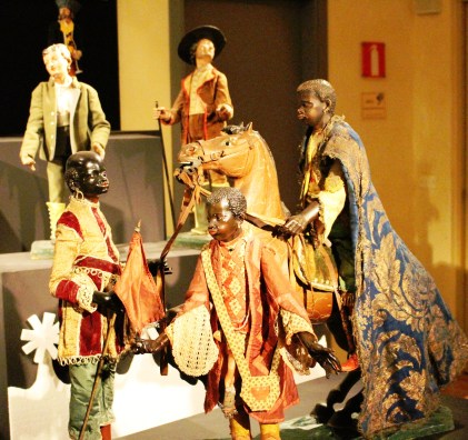 figure presepiali del corteo di Baldassarre